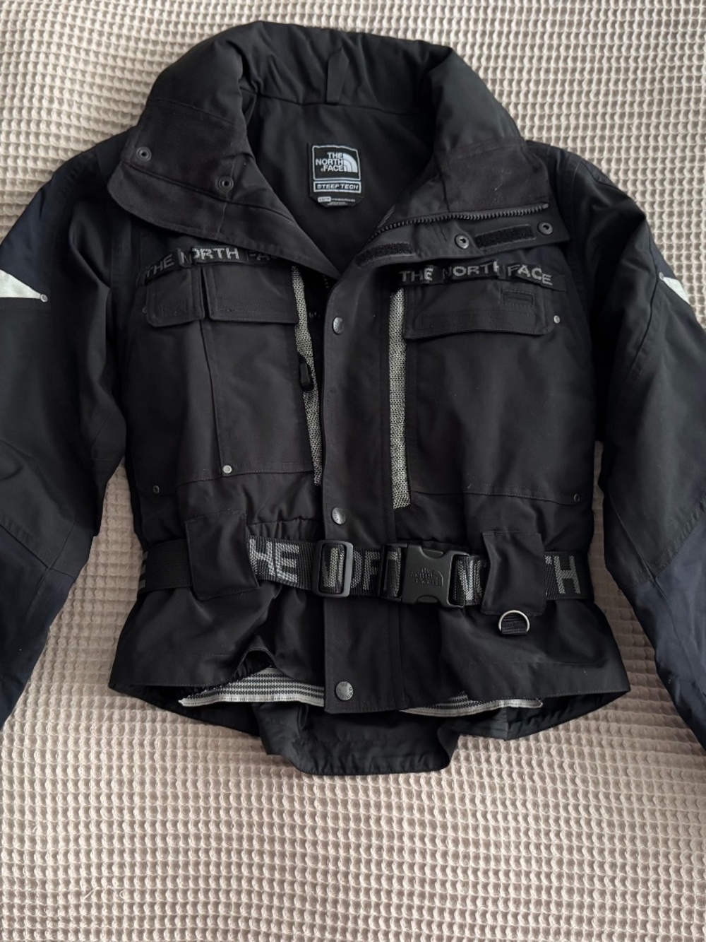 Women’s Black North Face Steep Tech Ski Jacket, Size XS, Good Condition